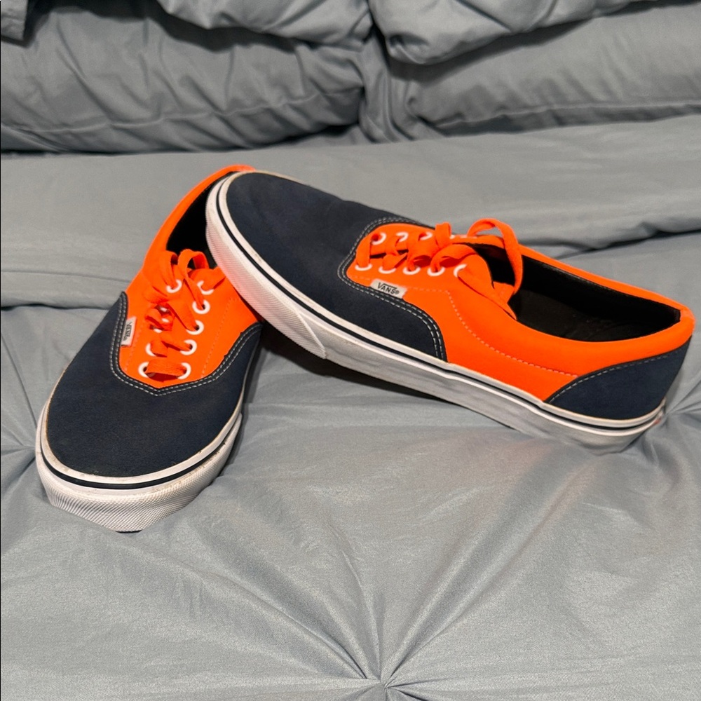 Vans Men's Bold Navy and Orange Sneakers